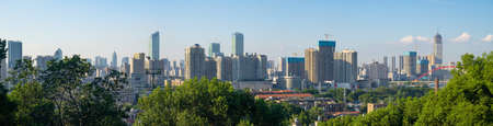 Hubei Wuhan summer city skyline sceneryのeditorial素材