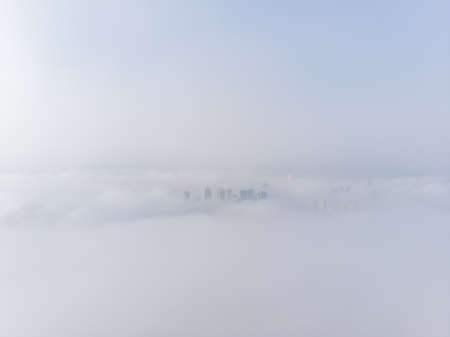 Hubei Wuhan summer city skyline sceneryの写真素材