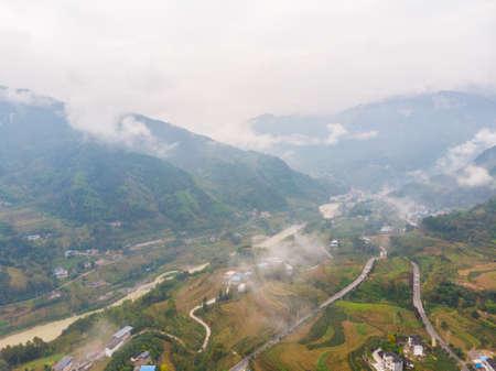 Autumn scenery in Enshi Tujia and Miao Autonomous Prefecture, Hubeiの写真素材