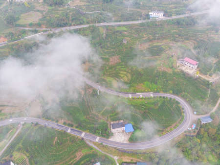 Autumn scenery in Enshi Tujia and Miao Autonomous Prefecture, Hubeiの写真素材