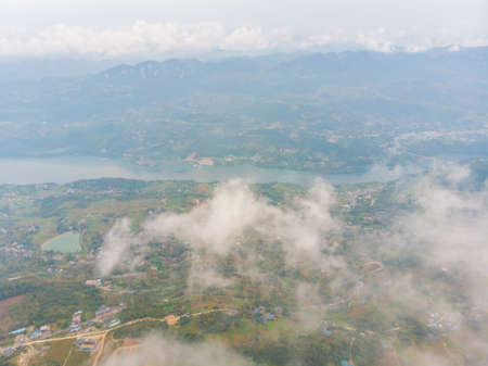 Autumn scenery of Jianshiye Three Gorges Scenic Area in Enshi, Hubeiの写真素材