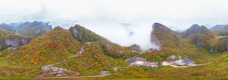 Autumn scenery of Enshi Grand Canyon Scenic Area, Hubeiの写真素材