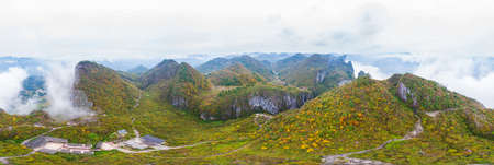 Autumn scenery of Enshi Grand Canyon Scenic Area, Hubeiの写真素材