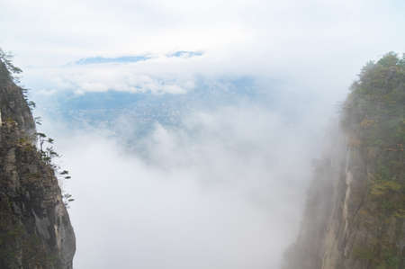 Autumn scenery of Enshi Grand Canyon Scenic Area, Hubeiの写真素材