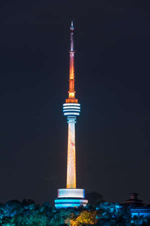 Hubei Wuhan summer city skyline sceneryのeditorial素材