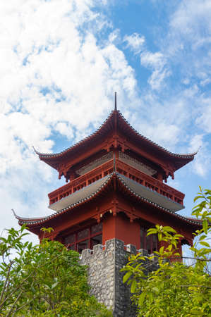 Scenery of Enshi Tusi City Ruins Scenic Spot, Hubeiのeditorial素材