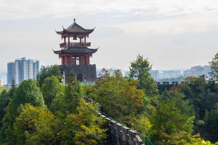 Scenery of Enshi Tusi City Ruins Scenic Spot, Hubeiのeditorial素材