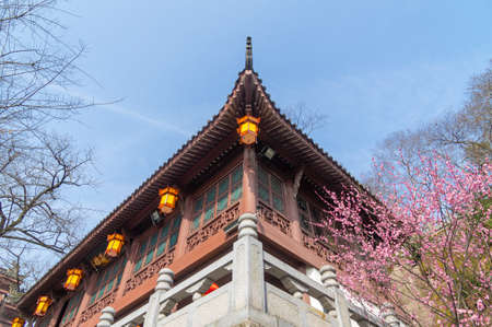 Spring scenery of Huanghe Tower Park in Wuhan, Hubeiのeditorial素材