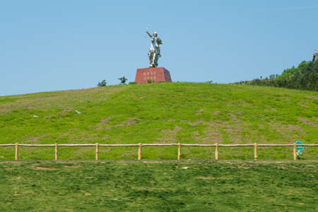 Early summer scenery of Mulan Grassland Scenic Area in Wuhan, Hubeiのeditorial素材