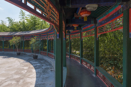 Summer scenery of Hubei Wuhan Garden Expo Parkの写真素材