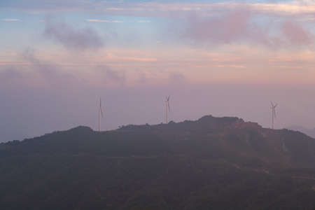 Huangmaojian scenery of Dabie Mountain, Xinyang County, Henanの写真素材