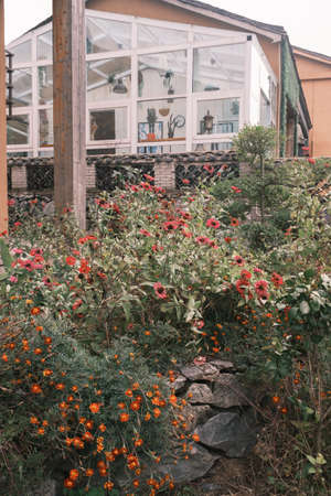 Scenery of Tianpu Dawan Ancient Town, Xinyang County, Henanの写真素材