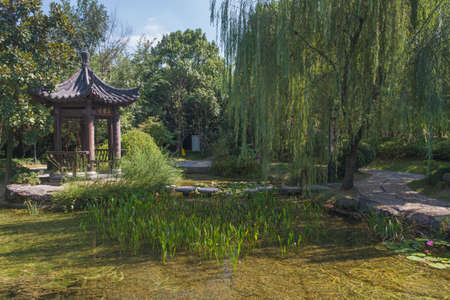 Summer scenery of Hubei Wuhan Garden Expo Parkのeditorial素材