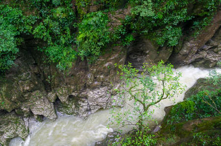 Autumn scenery in the Dixin Valley Scenic Area of Jianshi, Enshi, Hubeiの写真素材
