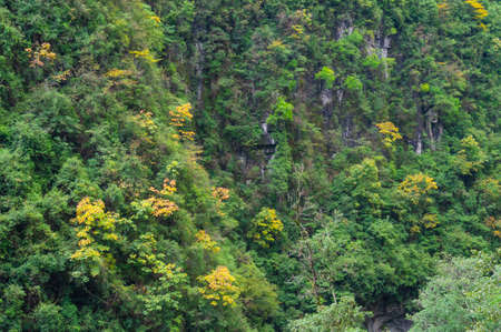 Autumn scenery in the Dixin Valley Scenic Area of Jianshi, Enshi, Hubeiの写真素材