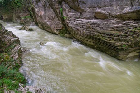 Autumn scenery in the Dixin Valley Scenic Area of Jianshi, Enshi, Hubeiの写真素材