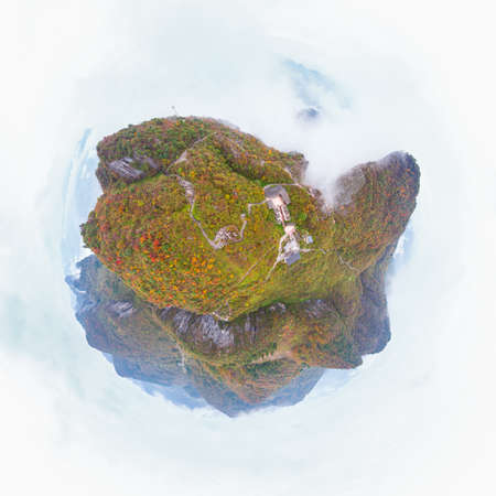 Autumn scenery of Enshi Grand Canyon Scenic Area, Hubeiの写真素材