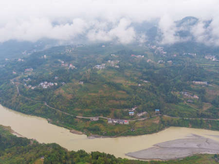 Autumn scenery in Enshi Tujia and Miao Autonomous Prefecture, Hubeiの写真素材