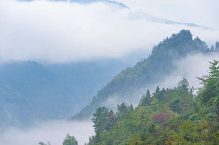Autumn scenery in Enshi Tujia and Miao Autonomous Prefecture, Hubeiの写真素材
