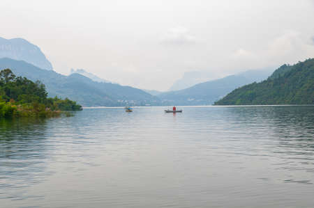 Autumn scenery of Qingjiangye Three Gorges Scenic Area at Jianshi, Enshi, Hubeiの写真素材
