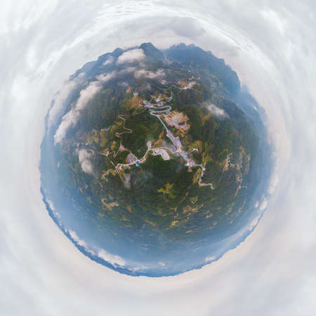 Scenery of Enshi Suobuya Stone Forest Scenic Area, Hubeiの写真素材