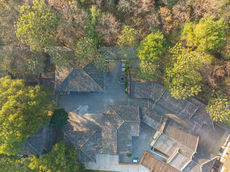 The scenery of Donghu Scenic Area in Wuhan, Hubei in late autumn and early winterの写真素材