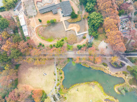 The scenery of Donghu Scenic Area in Wuhan, Hubei in late autumn and early winterの写真素材