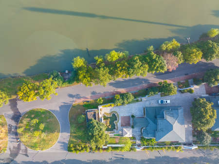 The scenery of Donghu Scenic Area in Wuhan, Hubei in late autumn and early winterの写真素材
