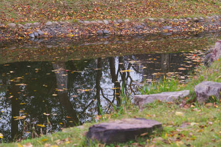 Autumn scenery of Yuehu Park in Wuhan, Hubeiの写真素材