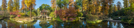 Autumn scenery in Wuhan Botanical Garden, Hubeiの写真素材