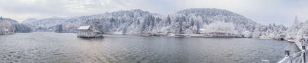 Winter snow scene in Lushan 5A Scenic Area, Jiujiang City, Jiangxi Provinceの写真素材