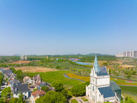 Scenery of Huabohui Park in Wuhan, Hubei