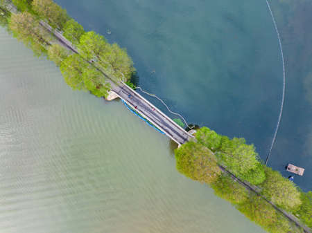 Spring scenery of East Lake Scenic Area in Wuhan, Hubeiの写真素材
