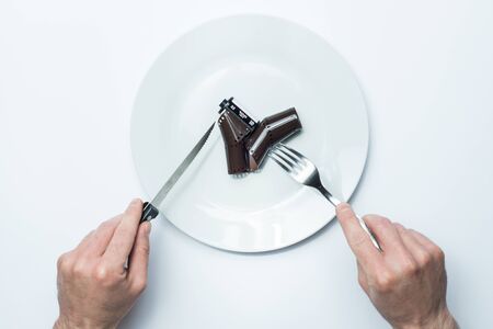 Eating futureの写真素材