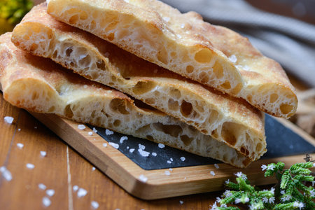 Crmbly Roman style focaccia, Florentine flatbread, Roman-style pizza in pala