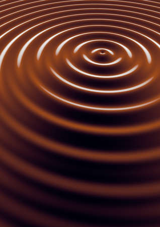 Chocolate milkshake texture with ripplesの写真素材
