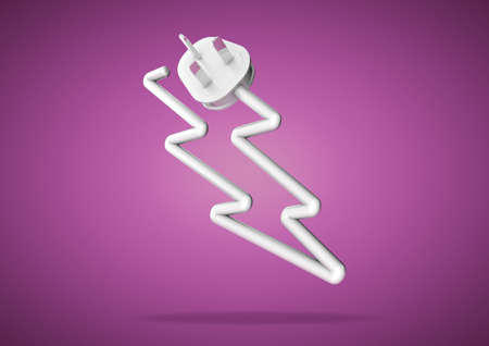 Electricity cable and plug makes electrical iconの写真素材