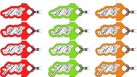 sale tickets for different use    ca be use in publicity のイラスト素材