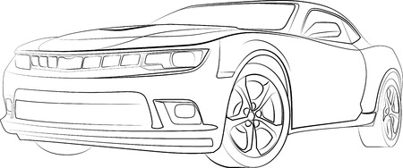 car in vector format 3のイラスト素材