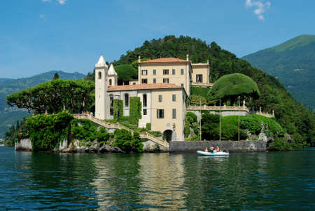 Villa Balbianello,Lake Como,Italyのeditorial素材