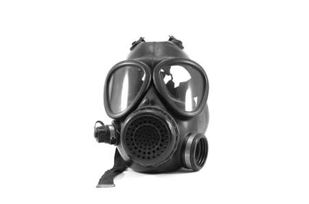 gas mask isolated on white backgroundの写真素材