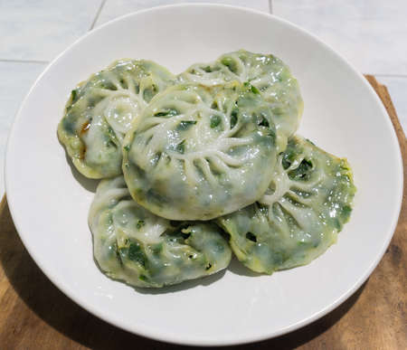 Thailand dessert name "Kuicheai"の写真素材