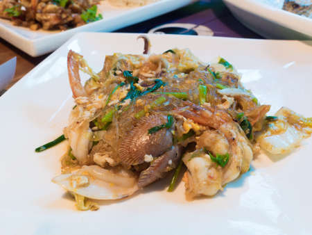 Fried Seafood Sukiyakiの写真素材