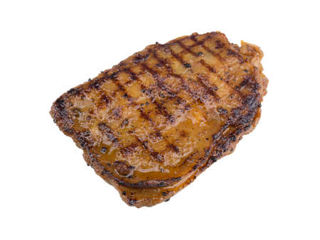 Spicy Grilled chicken steak isolated on the white backgroundの写真素材