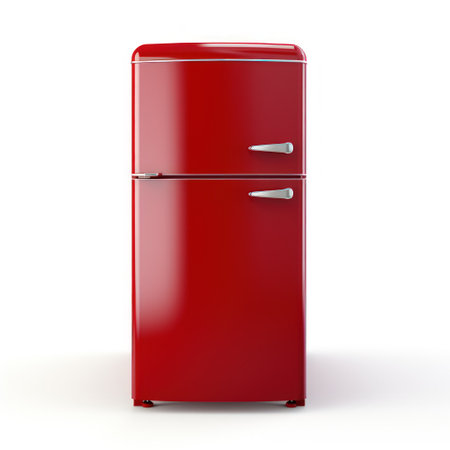 Refrigerator on a white backgroundの素材