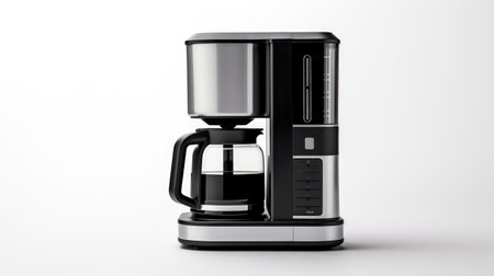 Coffee maker on a white backgroundの素材