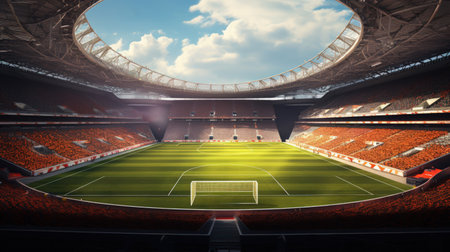 3D rendering of a stadiumの素材