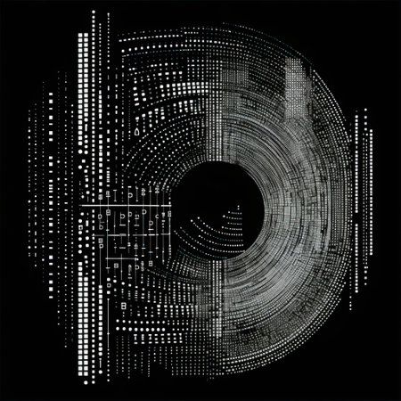 Abstract shapes in text, ASCII art style.の素材