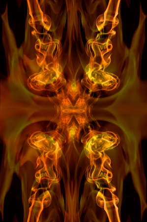 A fire blended smoke creationの写真素材