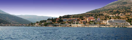 Aga Efimia panoramic taken off shoreの写真素材